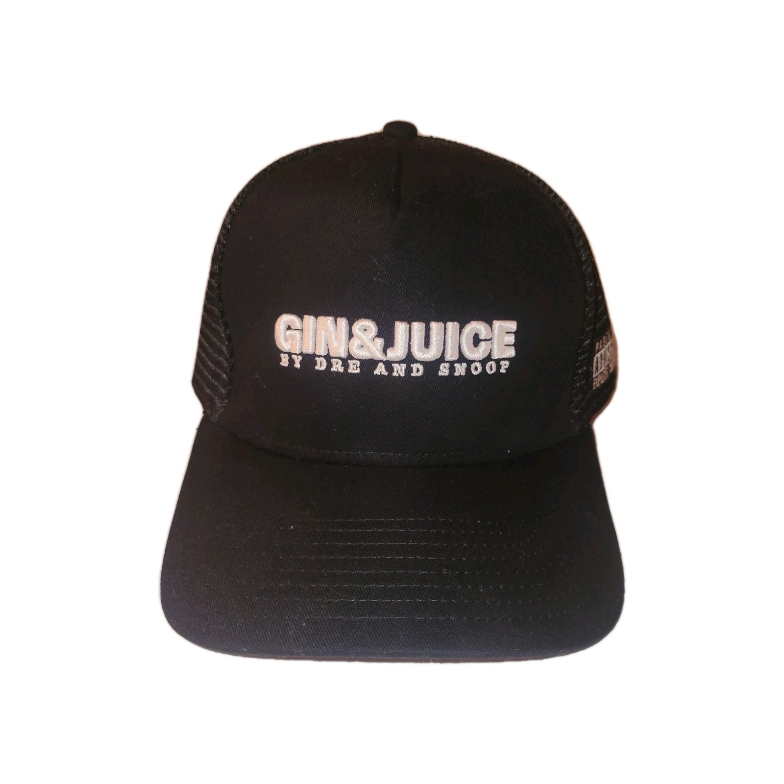 Dre And Snoop - Gin & Juice Hat - Hip Hop Snapback Hat - Rare Parental Advisory